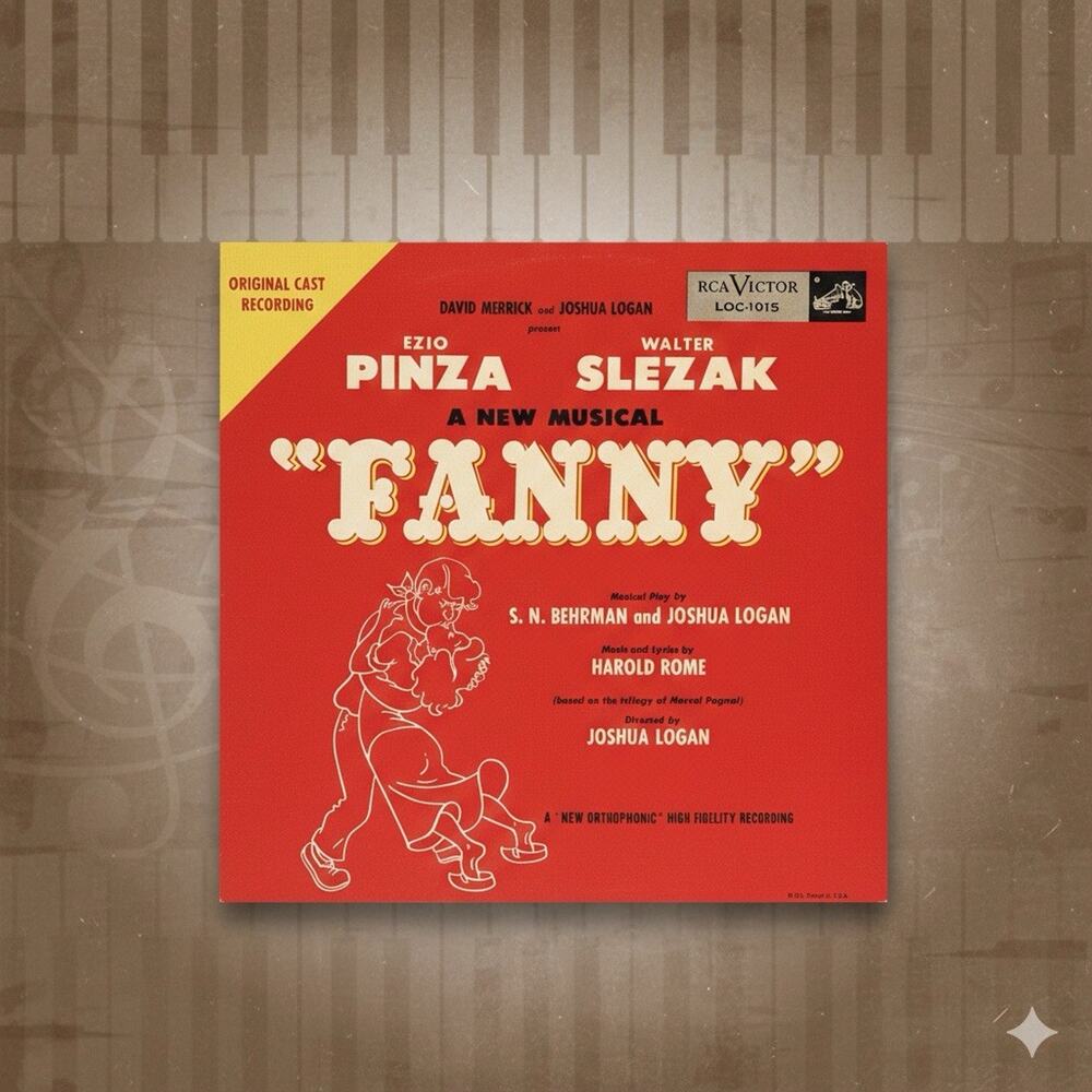 Ezio Pinza Walter Slezak Fanny LP Vinyl Record Album A New Musical Broadway Cast